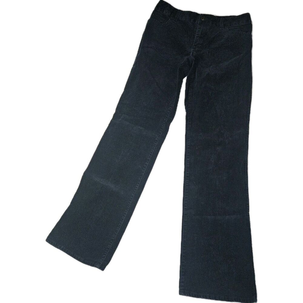 J.Crew Women's Navy Blue Corduroy Pants Boot Cut Size 8 Retro Boho Western Twee